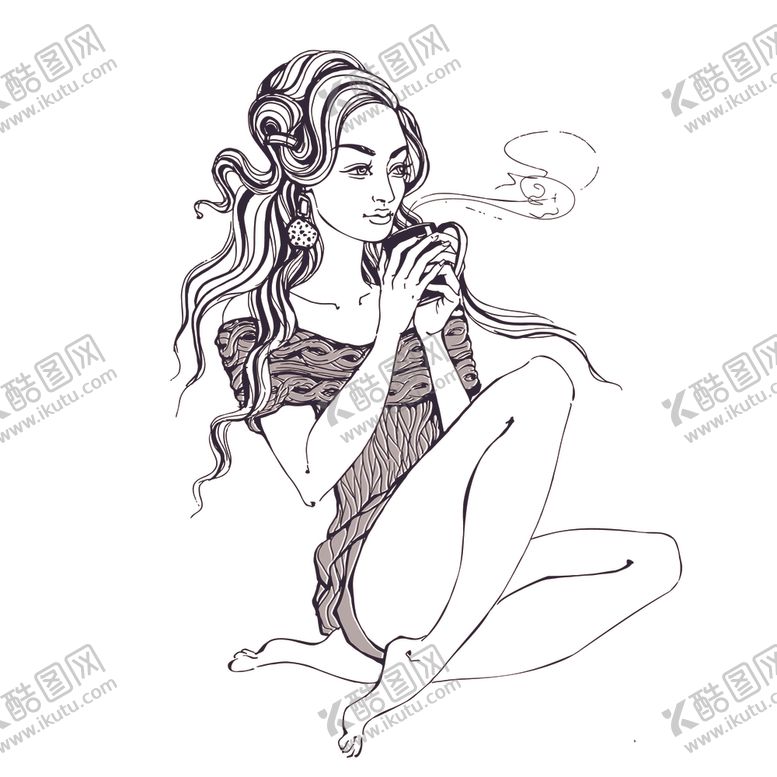编号：52568707131918294858【酷图网】源文件下载-女性插画