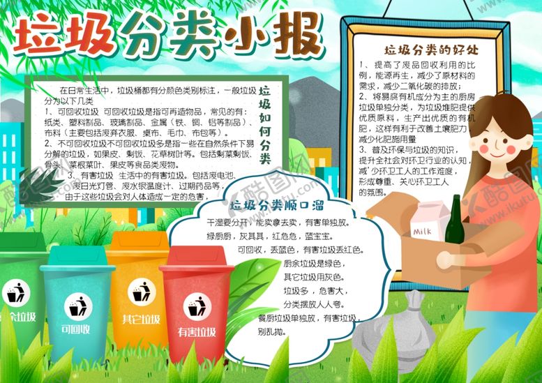 编号：64299210261742194218【酷图网】源文件下载-环保小报