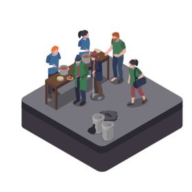 日常生活工作插画