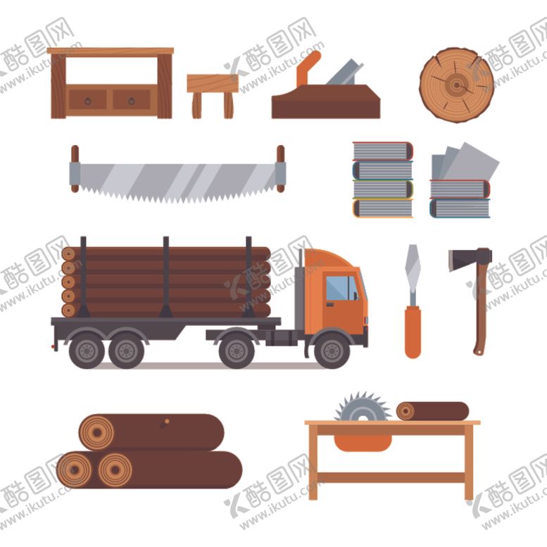 编号：92547809240118236677【酷图网】源文件下载-伐木工人