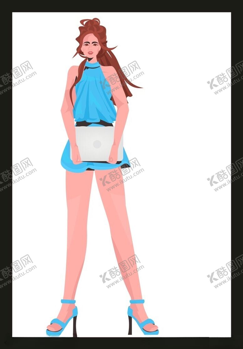 编号：95659001310817475093【酷图网】源文件下载-手绘卡通女孩