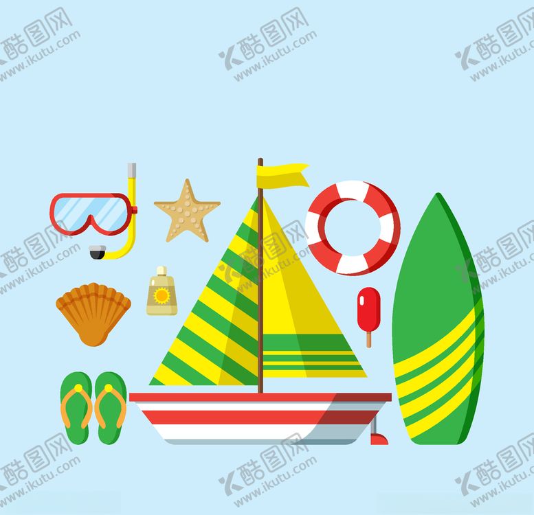 编号：25235709090536524717【酷图网】源文件下载-夏日元素