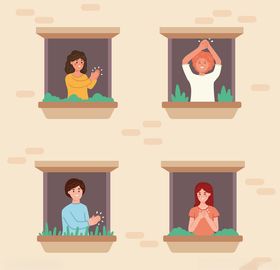 矢量卡通休闲人物