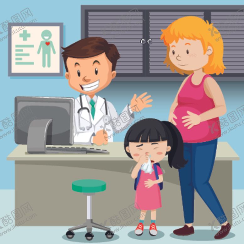 编号：88629310110300004922【酷图网】源文件下载-卡通儿童看病