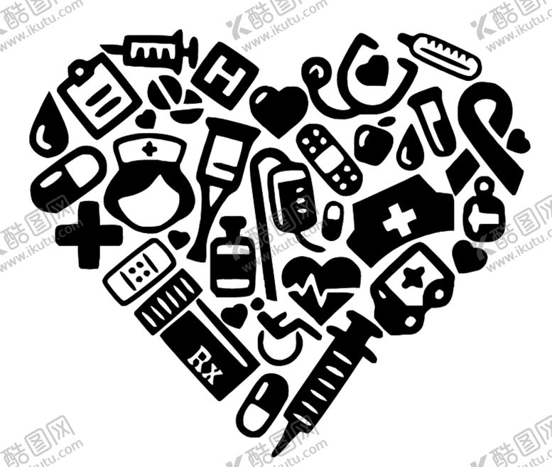 编号：70071409191607516069【酷图网】源文件下载-心形医疗元素