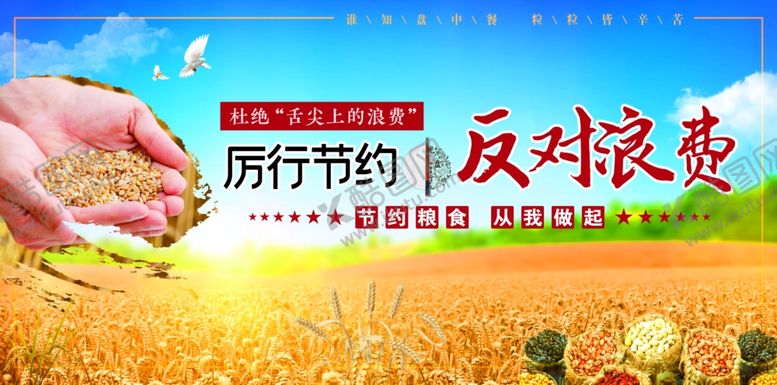 编号：97297006271730186032【酷图网】源文件下载-节约粮食
