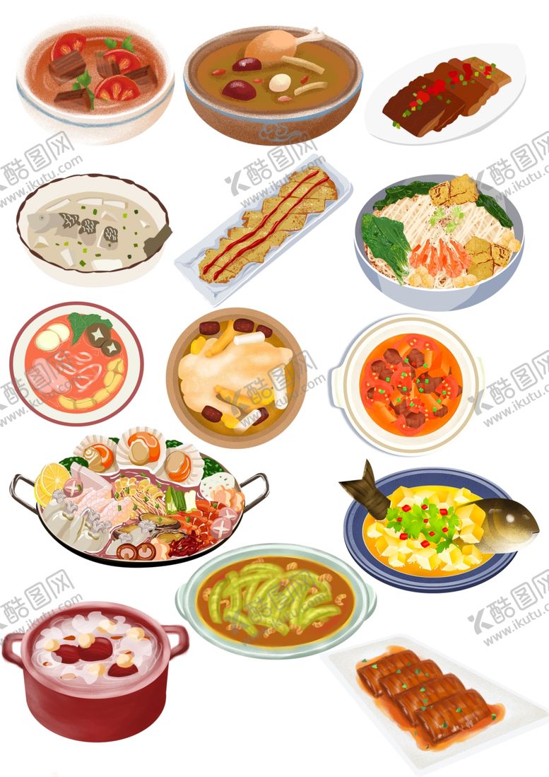 编号：80245702200052179779【酷图网】源文件下载-中式美食免扣