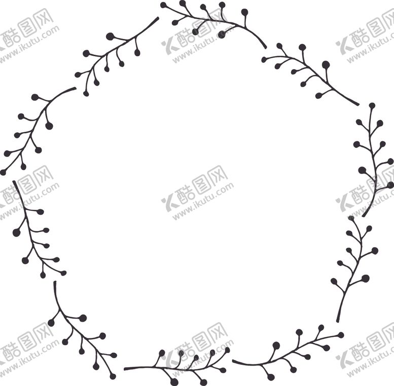 编号：60841305070913278203【酷图网】源文件下载-手绘花藤边框