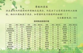价格参考表