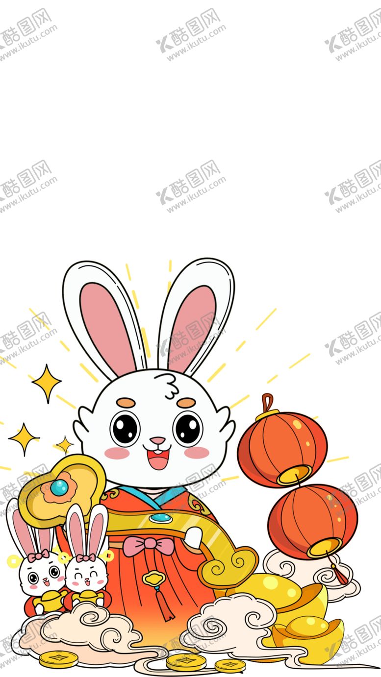 编号：87134101130037069429【酷图网】源文件下载-兔年玉兔PNG素材