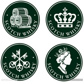 苏格兰麦芽威士忌标志集合