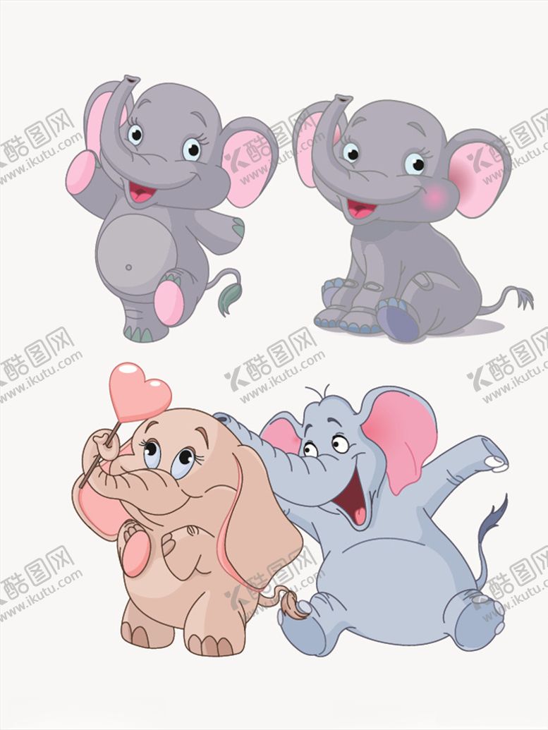 编号：30292204202232494200【酷图网】源文件下载-卡通大象
