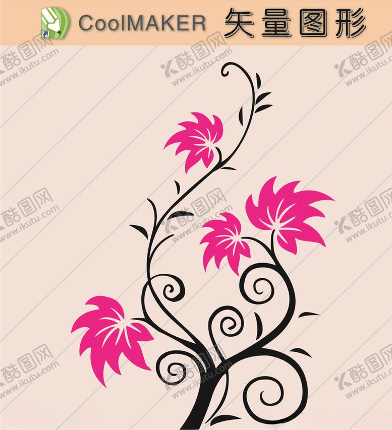 编号：89091807021636584693【酷图网】源文件下载-花草剪纸花草壁纸简洁手绘
