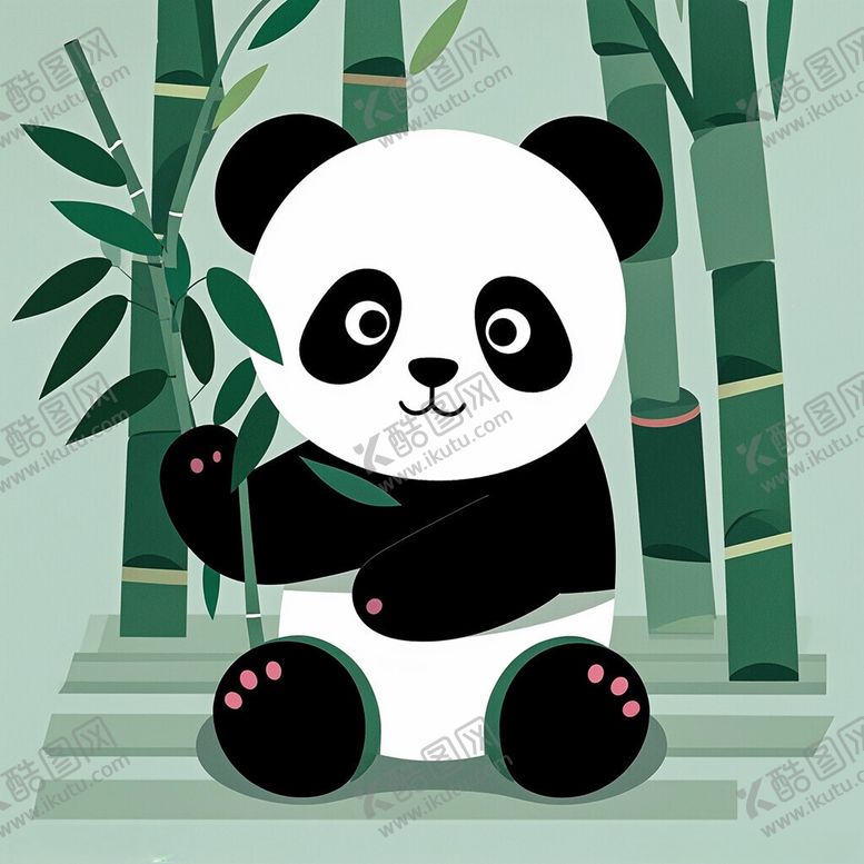 编号：23782202181933482697【酷图网】源文件下载-可爱卡通熊猫