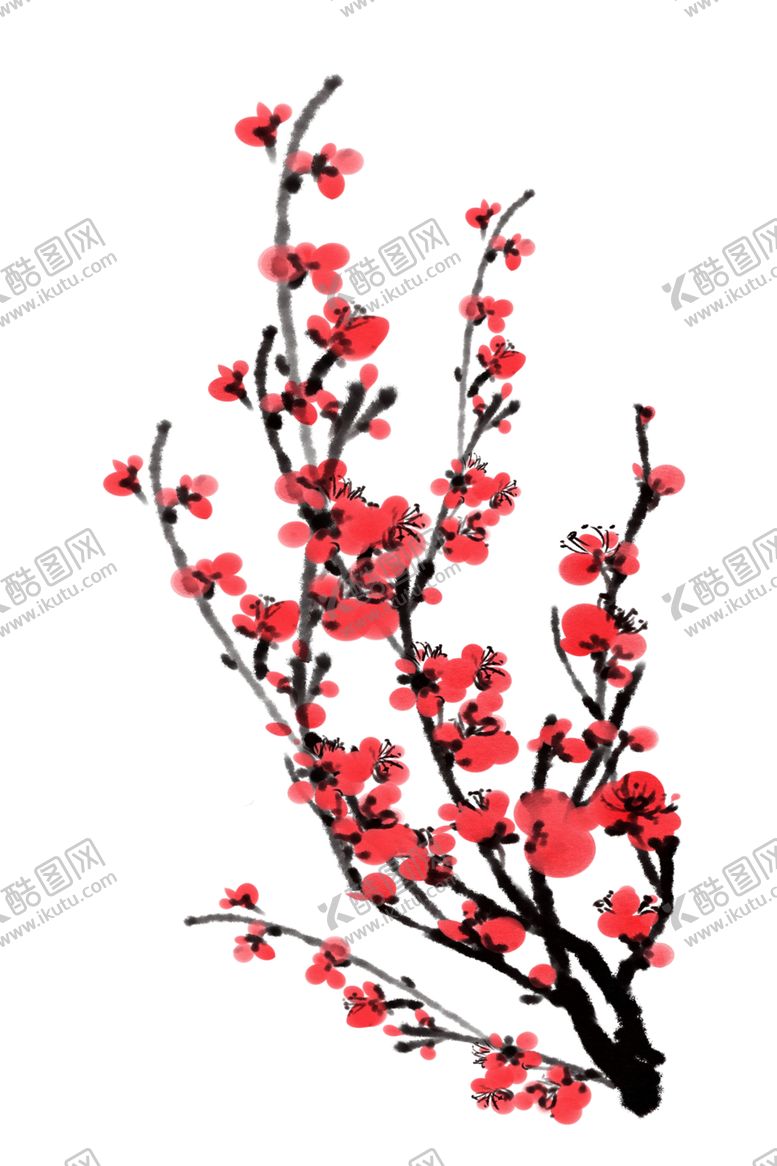 编号：57926905160902189382【酷图网】源文件下载-中国风水墨梅