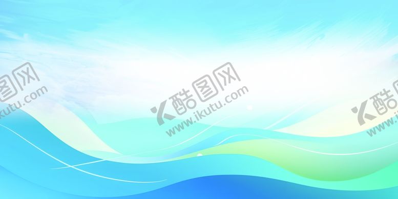 编号：27192606101007563893【酷图网】源文件下载-梦幻蓝绿渐变波浪背景图