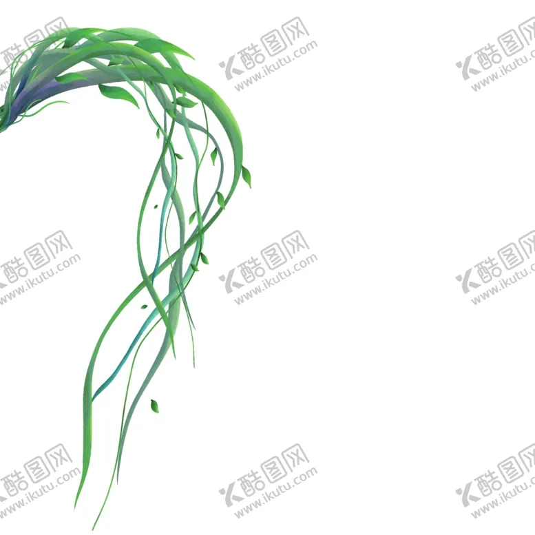 编号：14051703110926045321【酷图网】源文件下载-卡通装饰绿色植物元素