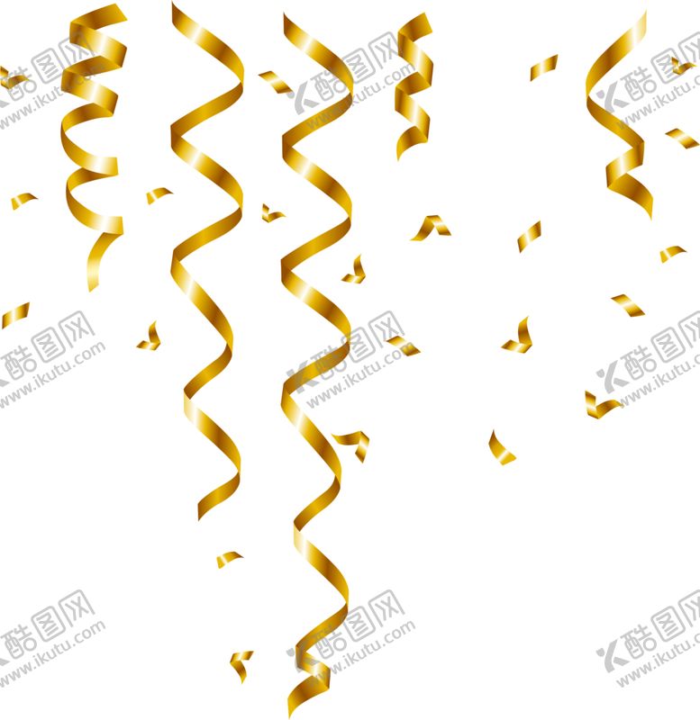 编号：94733311011830105878【酷图网】源文件下载-金色飘带