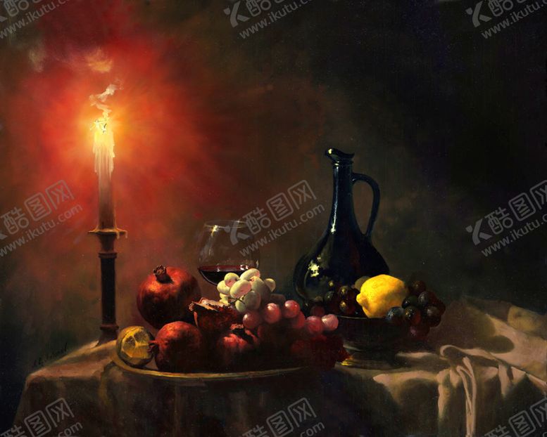 编号：83298901210230596620【酷图网】源文件下载-花卉静物油画
