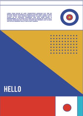 几何拼接排版设计