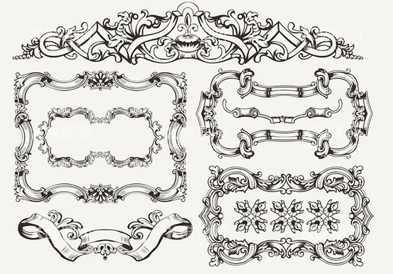 编号：92803509281449566705【酷图网】源文件下载-复古欧式花纹