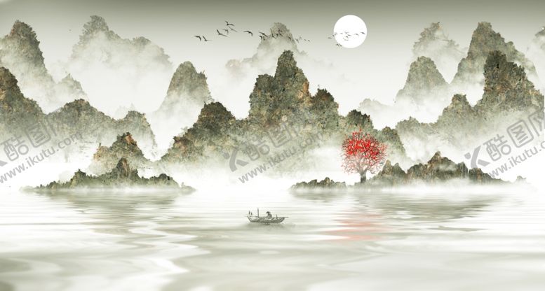 编号：32549309292341339940【酷图网】源文件下载-水墨山水