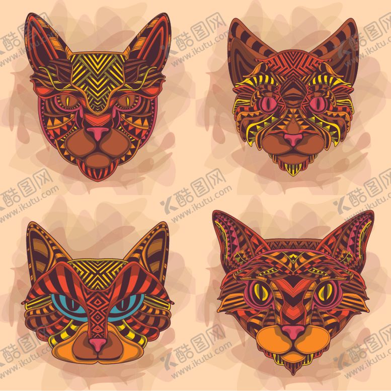 编号：41195510042023525676【酷图网】源文件下载-抽象动物