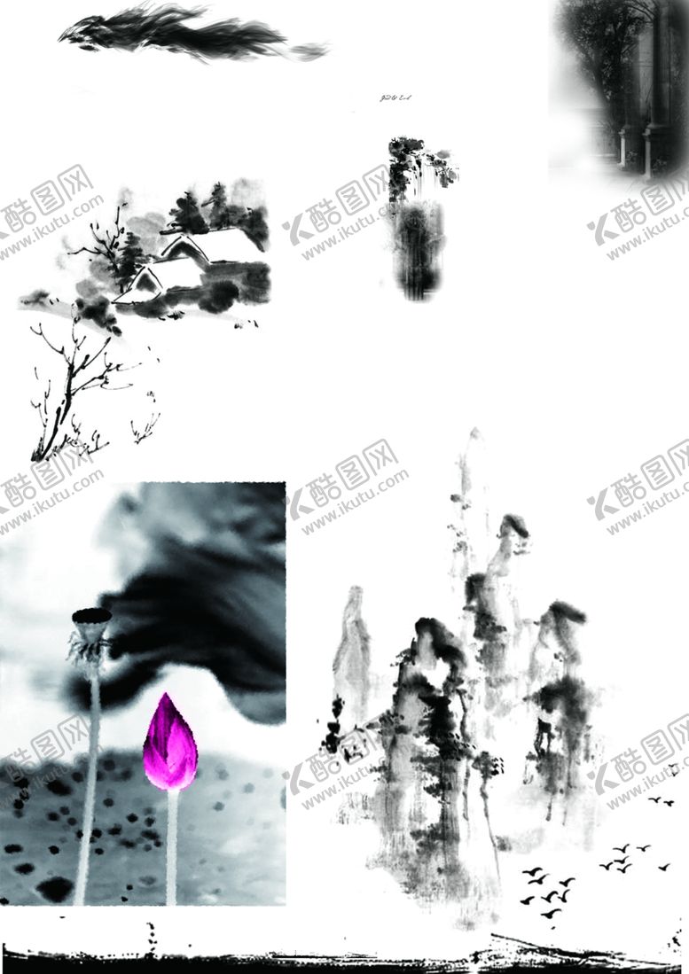 编号：81930104301429346921【酷图网】源文件下载-水墨画素材