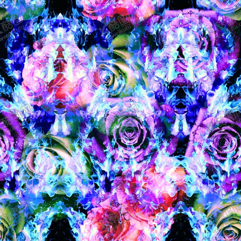 编号：72197009091958022078【酷图网】源文件下载-数码花型服装设计高清