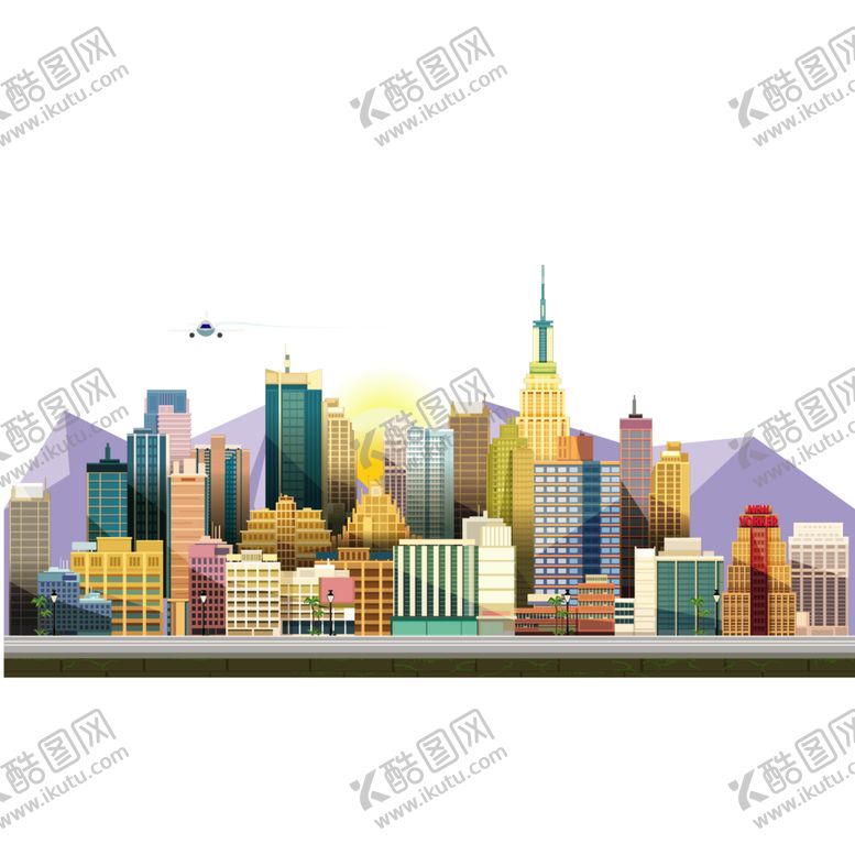 编号：20619005110828472931【酷图网】源文件下载-城市剪影