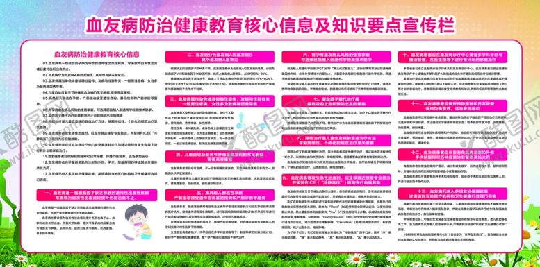 编号：12461501131647229073【酷图网】源文件下载-血友病展板