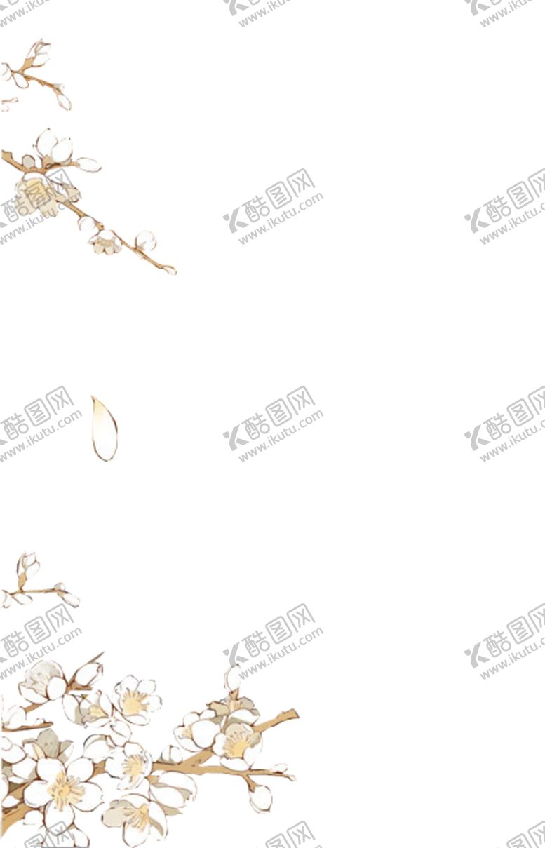 编号：72552105051642442191【酷图网】源文件下载-花枝白梅