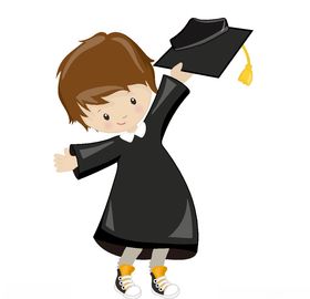 毕业大学卡通形象AI矢量图设计