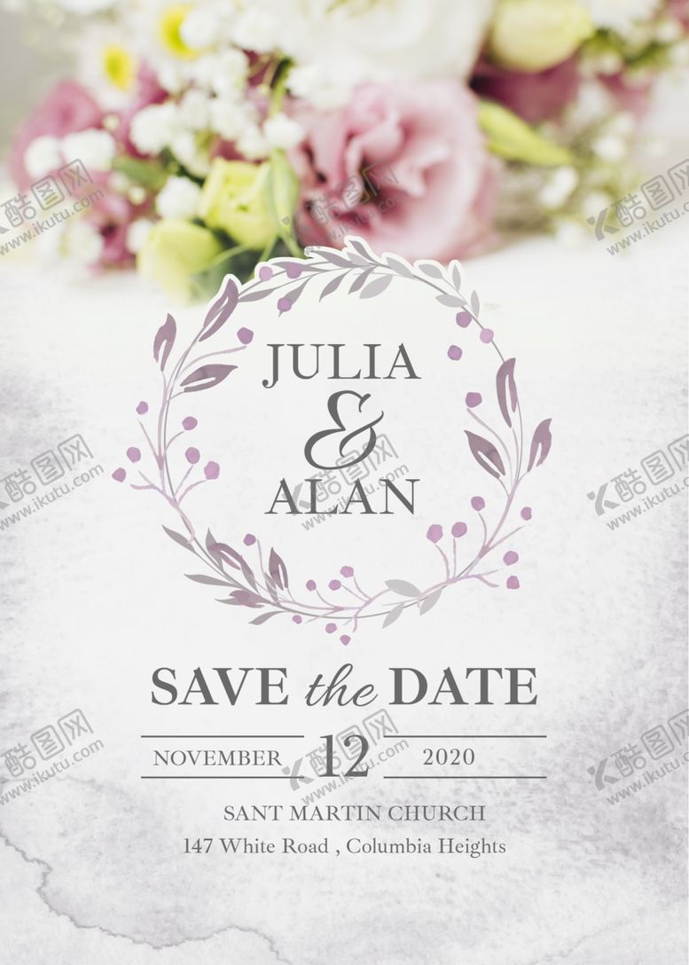 编号：53169410180740306498【酷图网】源文件下载-婚礼邀请函