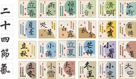 二十四节气邮票展示