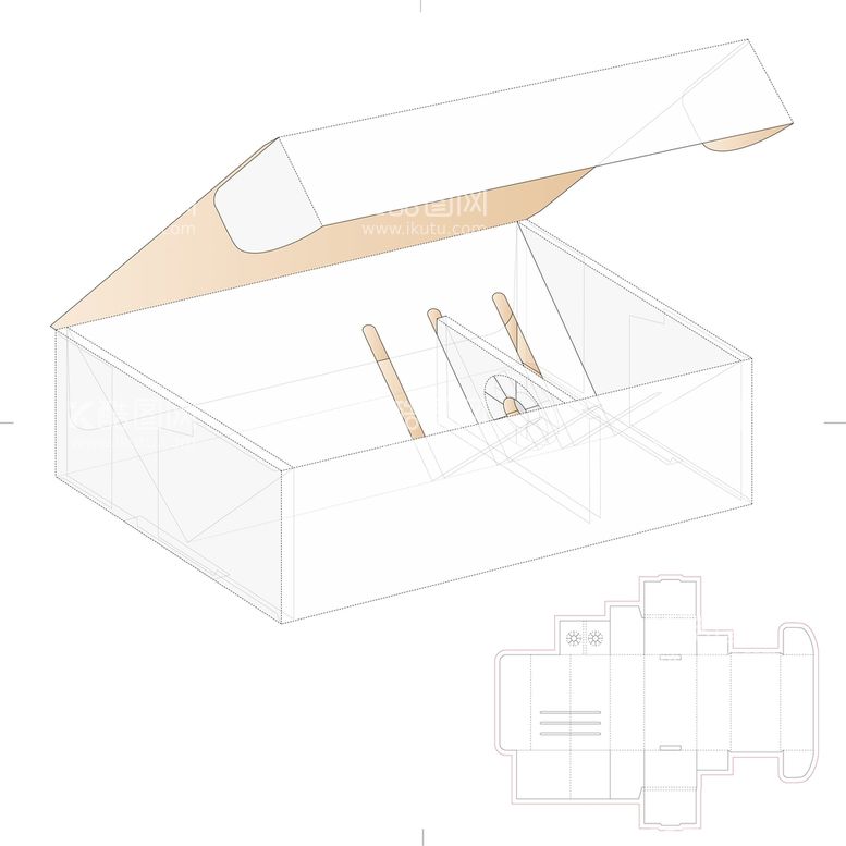 编号：31076710191720205197【酷图网】源文件下载-包装盒刀模图