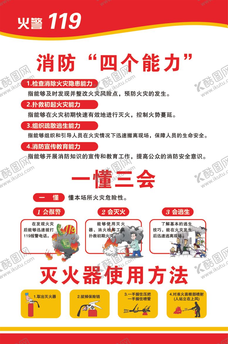 编号：37386201151013162786【酷图网】源文件下载-消防三提示消防单页消防安全