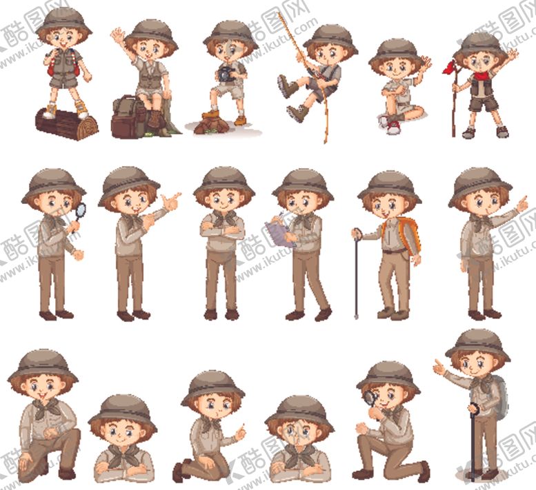 编号：22442610310932222151【酷图网】源文件下载-矢量人物素材