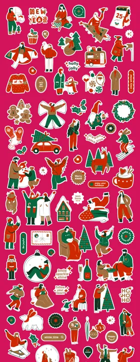 圣诞节直播间贴纸