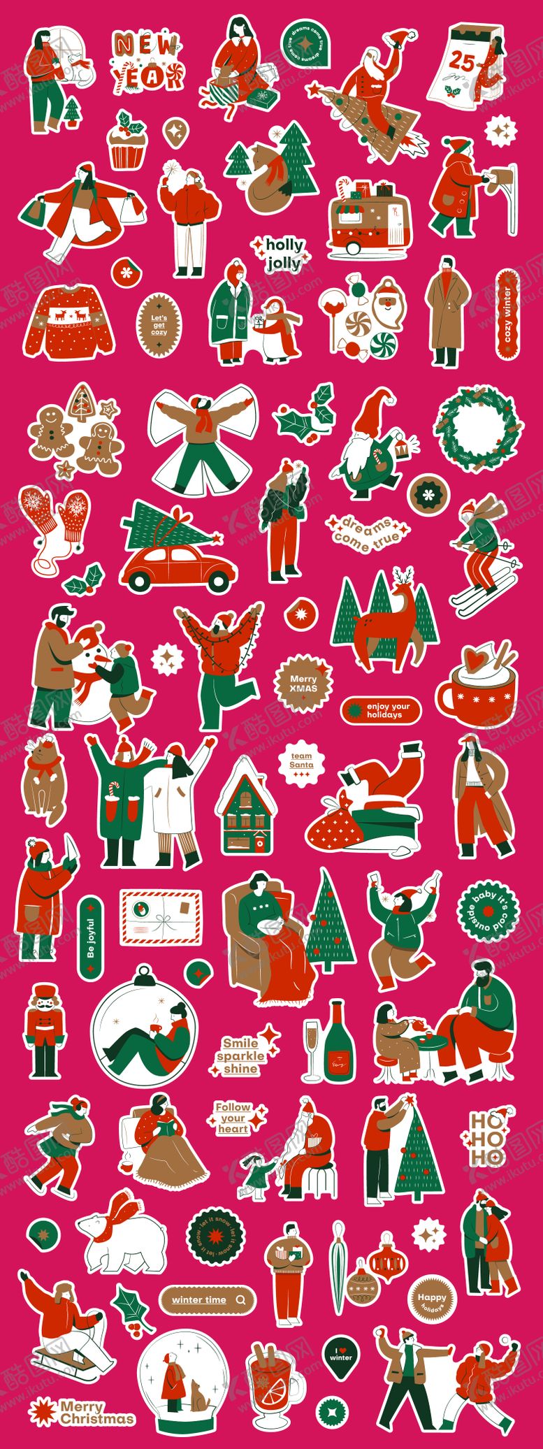 编号：46500811170857582189【酷图网】源文件下载-圣诞节直播间贴纸