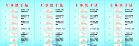 七步洗手法消毒蓝色医院