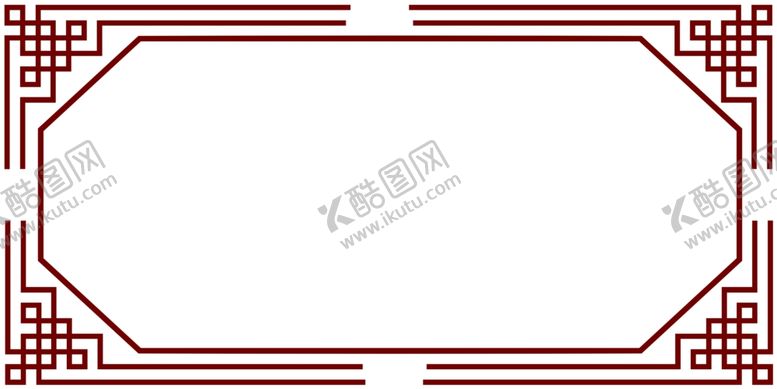 编号：68251809260029388581【酷图网】源文件下载-中国风六角形古典边框
