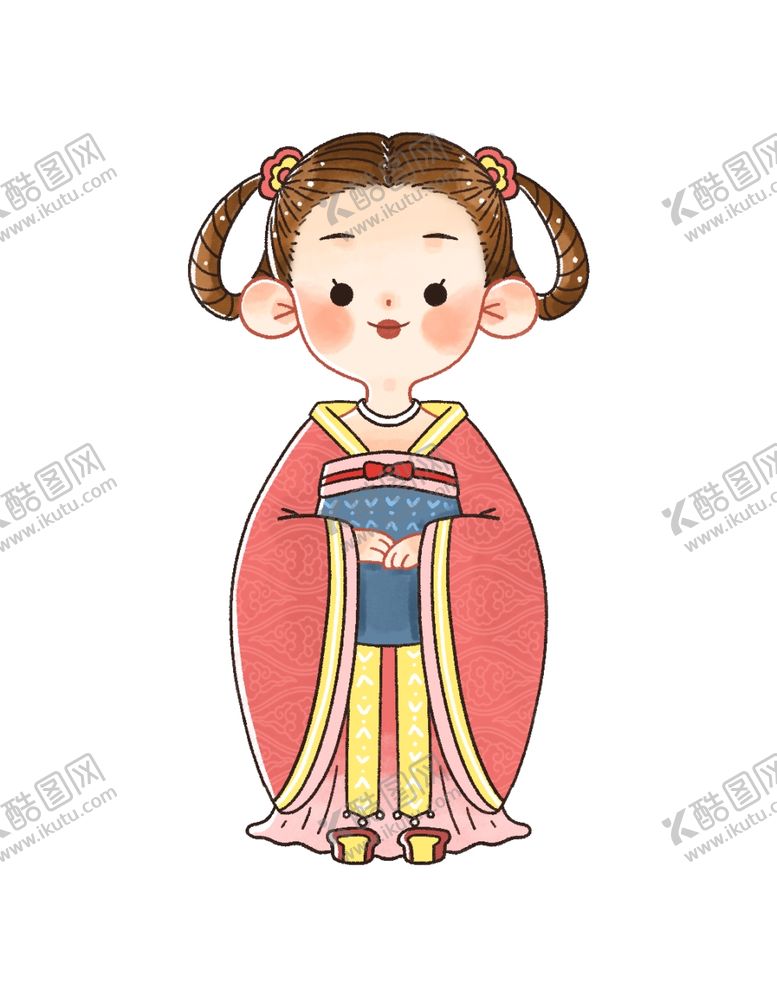 编号：84003006231545114122【酷图网】源文件下载-水彩人物卡通插画