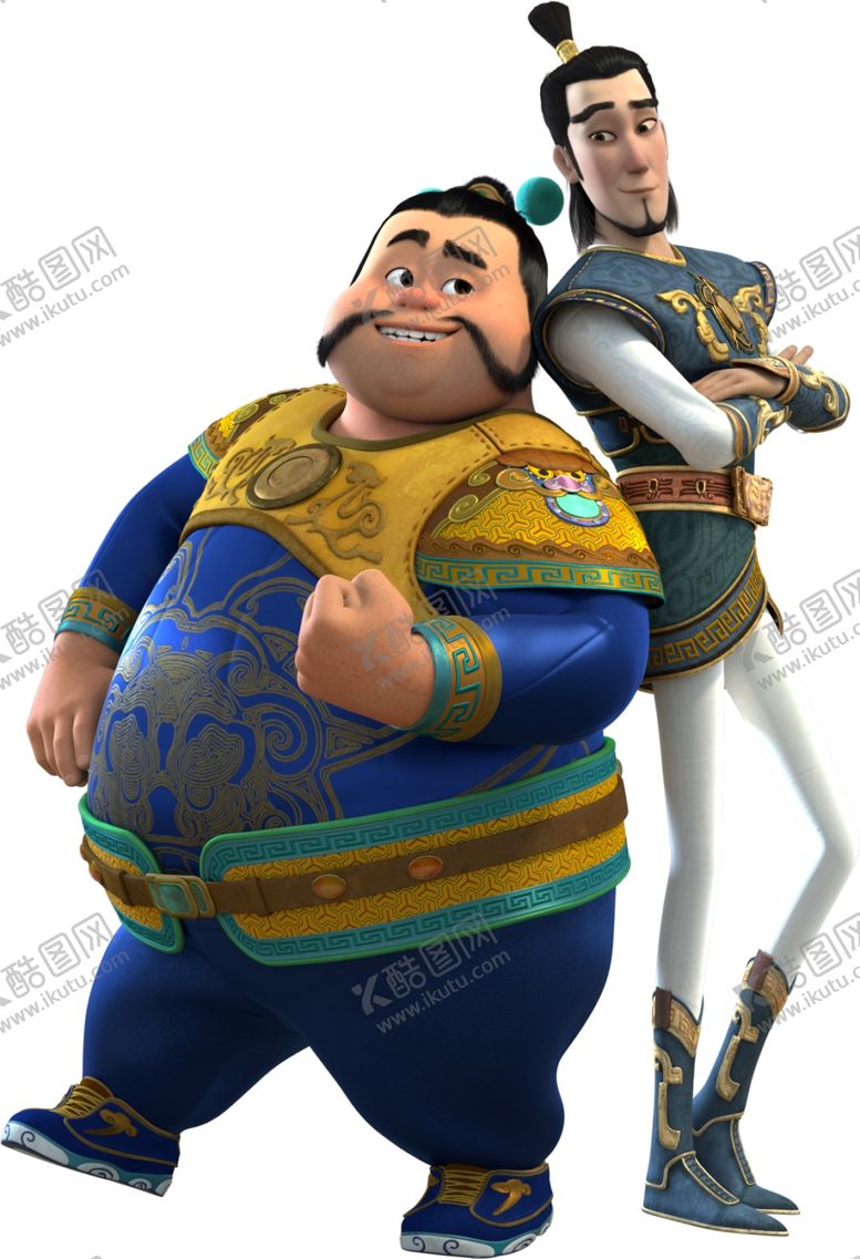 编号：81038609260705195029【酷图网】源文件下载-门神年画插画手绘画漫画