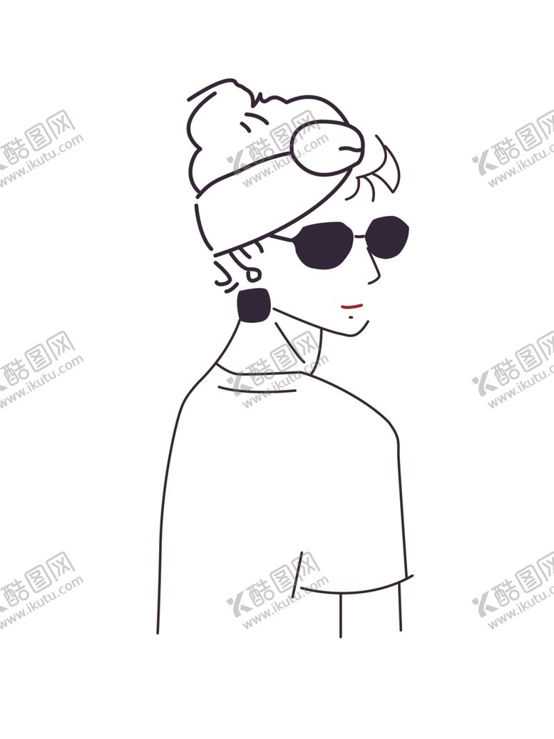 编号：61502501131633443449【酷图网】源文件下载-戴眼镜的女郎