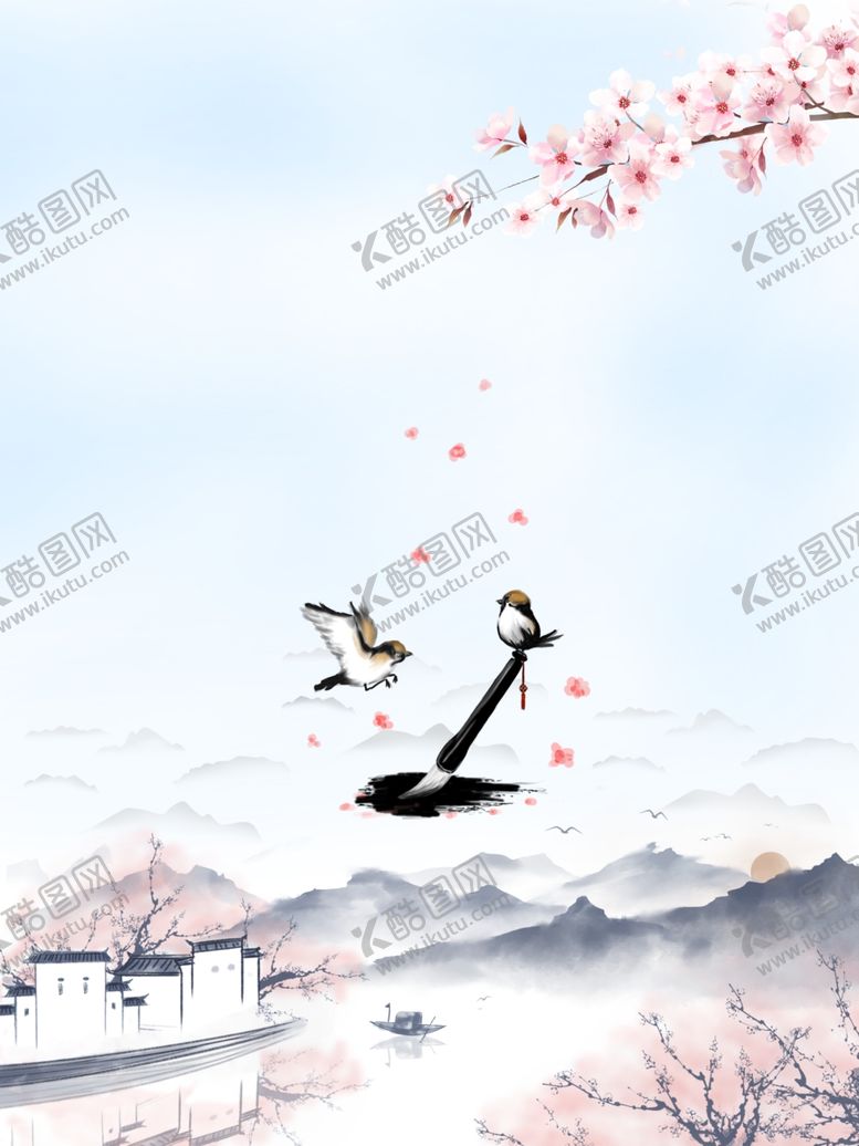 编号：82081507021014099793【酷图网】源文件下载-水墨素材毛笔画素材墨迹素材
