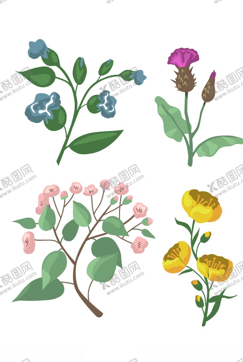编号：92941607052033454235【酷图网】源文件下载-花元素