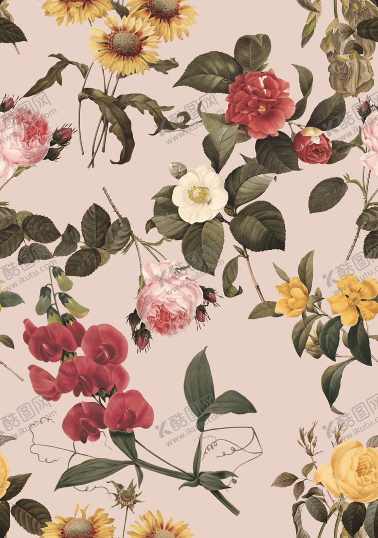 编号：45789509121112129058【酷图网】源文件下载-数码印花花朵