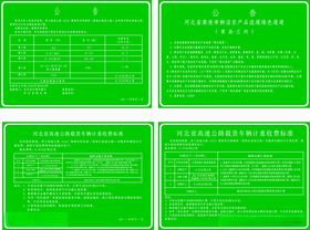 高速公路收费公告