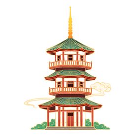 国潮中式建筑祥云寺庙.png